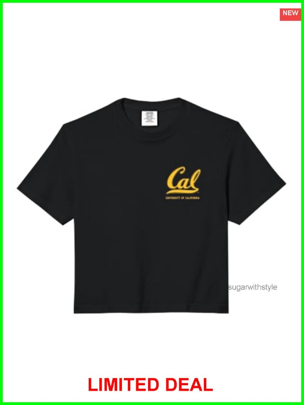 Comfort Colors Cropped T-Shirt Boxy Fit Ring Spun Cotton Crew Neck